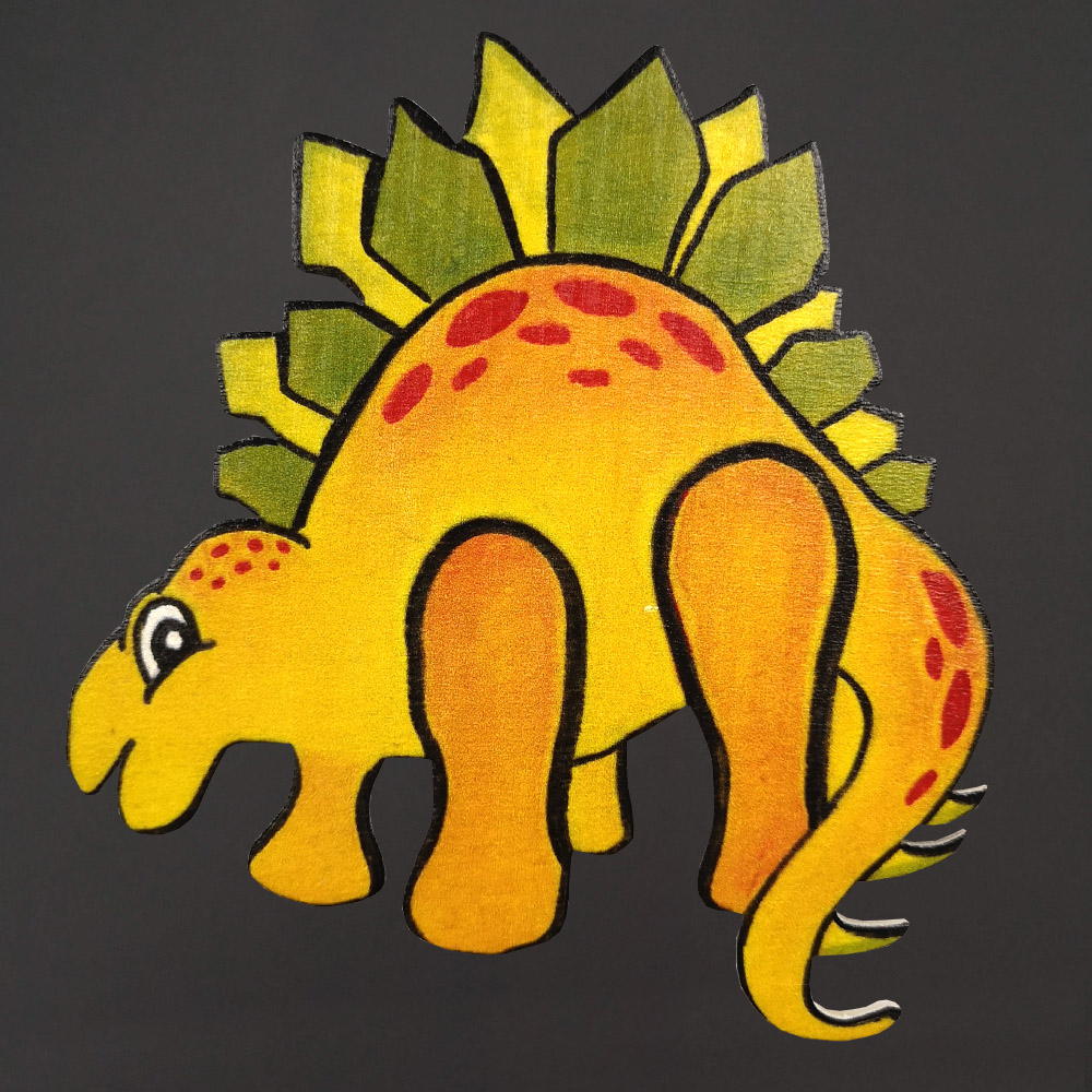 Dřevěný magnet dinosaurus 20 cm