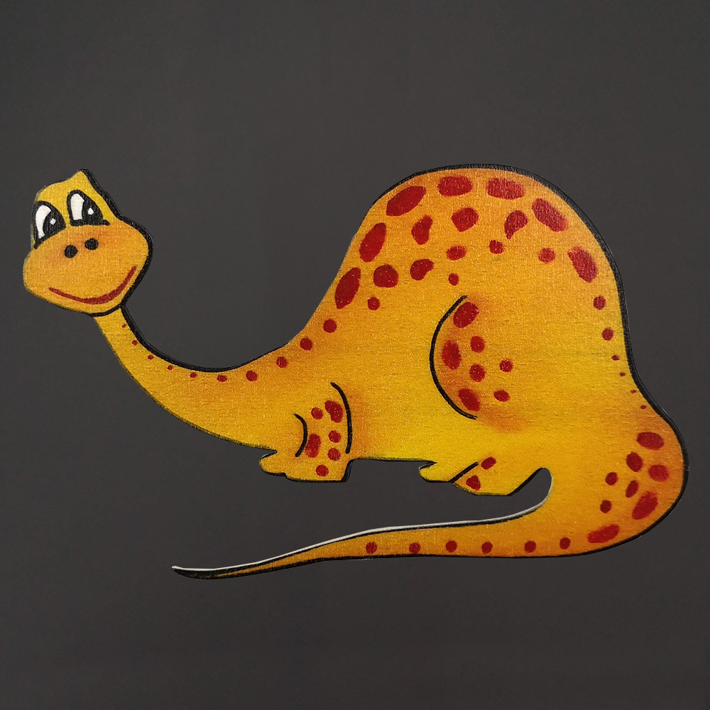 Dřevěný magnet dinosaurus, 20 cm