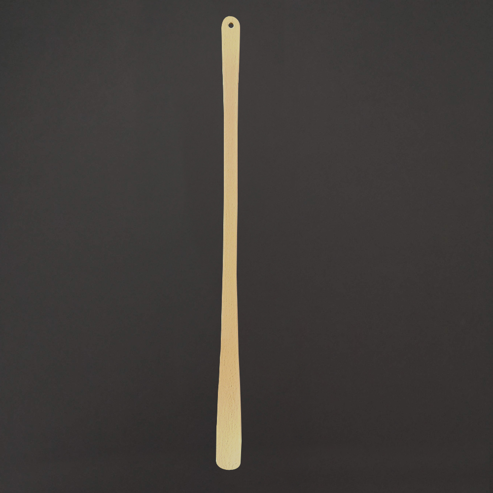 Dřevěná lžíce na boty, masivní dřevo, 63 cm
