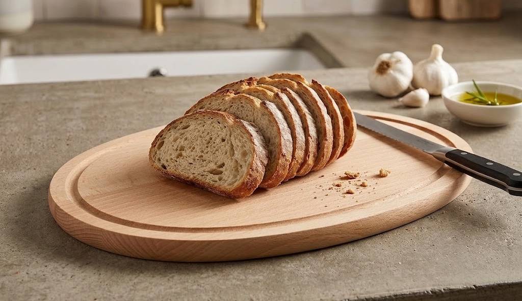 Dřevěné servírovací prkénko - podnos ovál, masivní dřevo, 30 cm