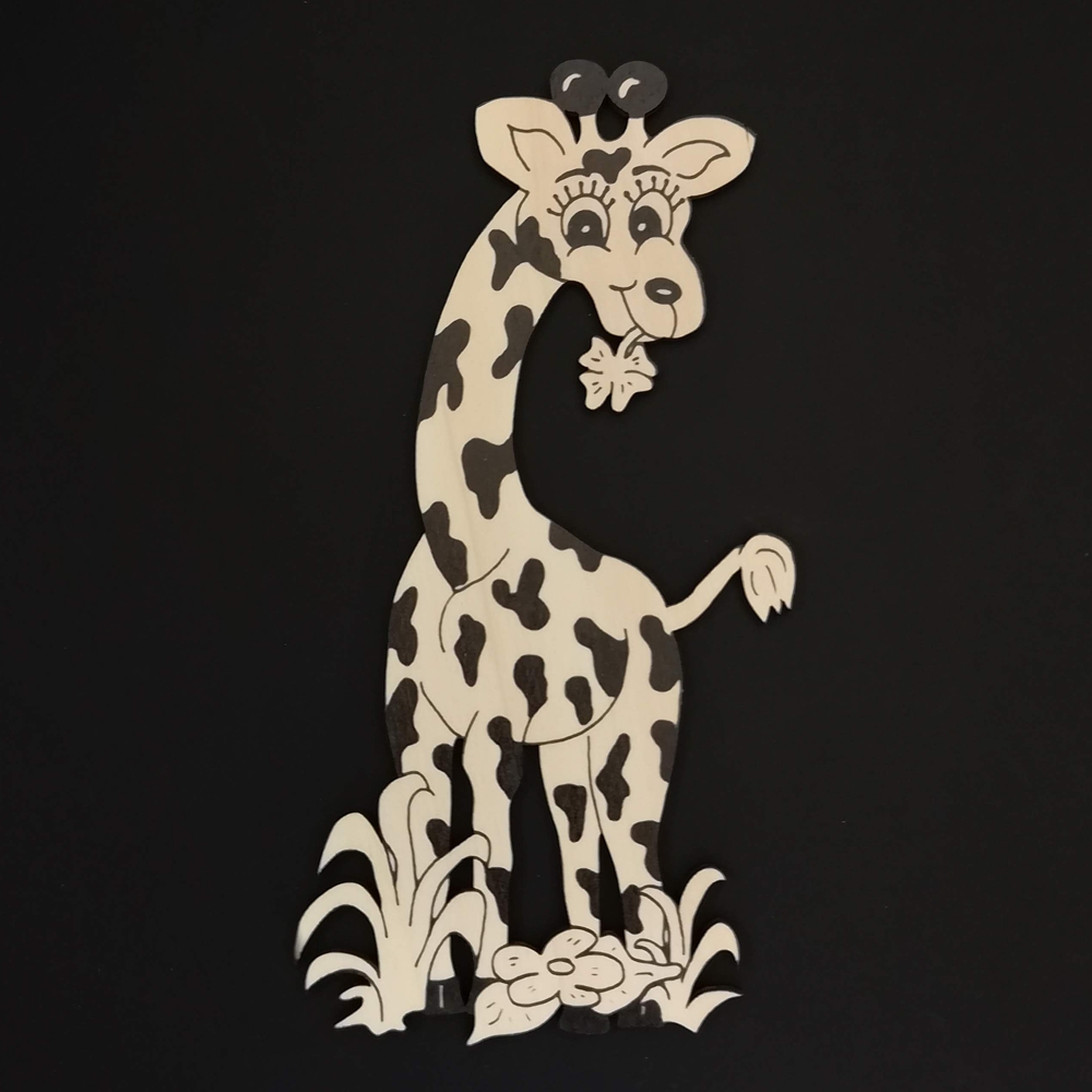 Magnet k domalování žirafa 20 cm