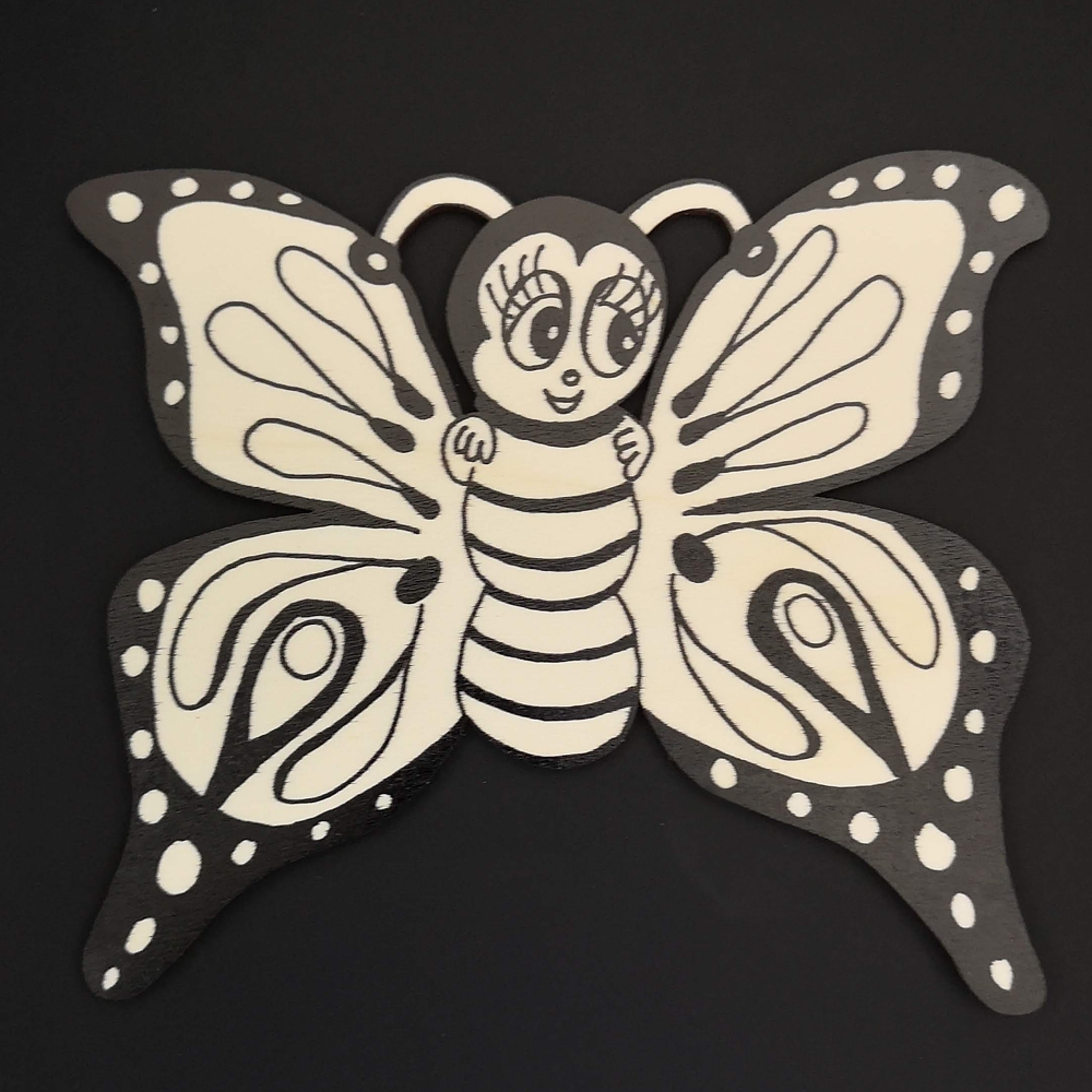 Magnet k domalování motýl 20 cm