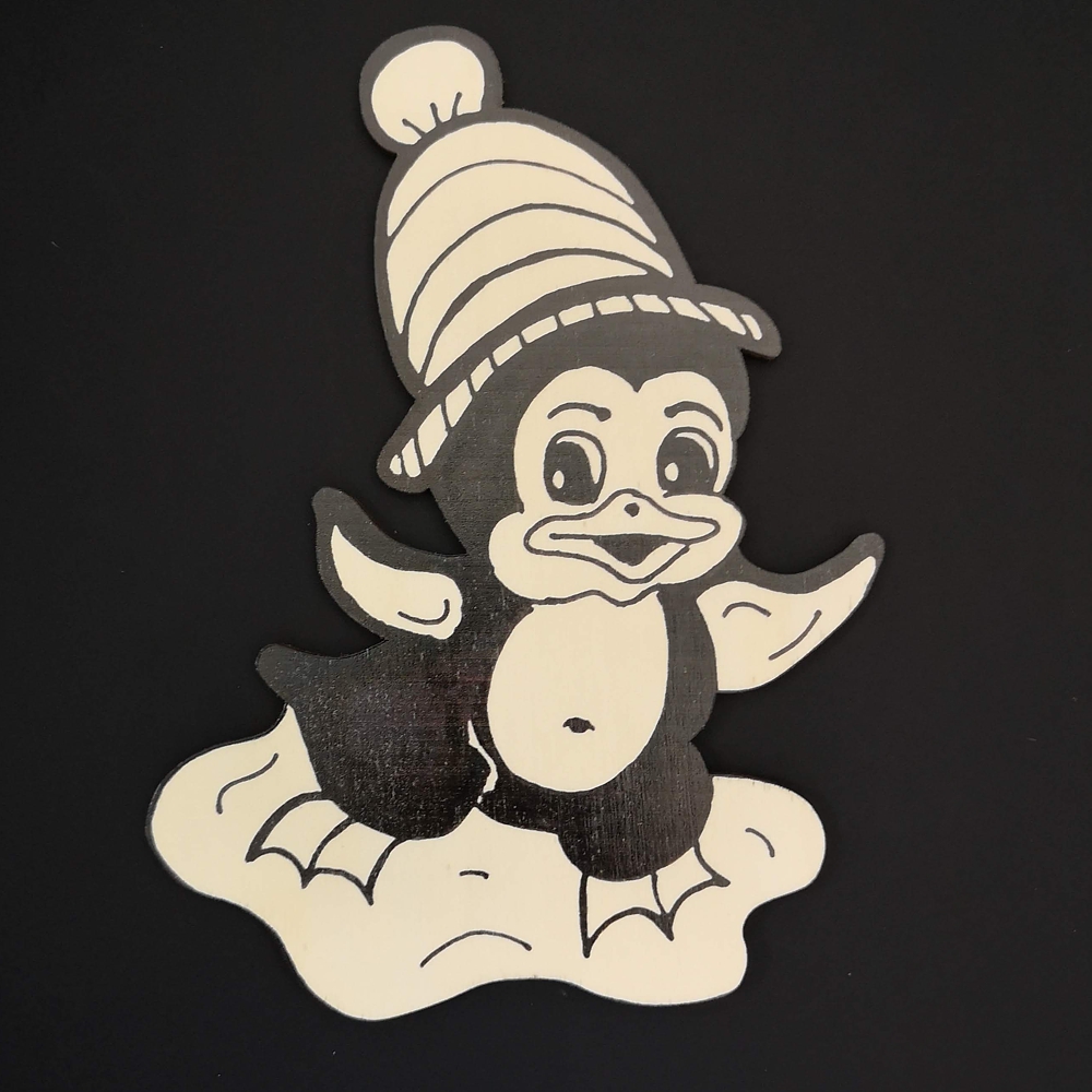 Magnet k domalování tučňák 20 cm