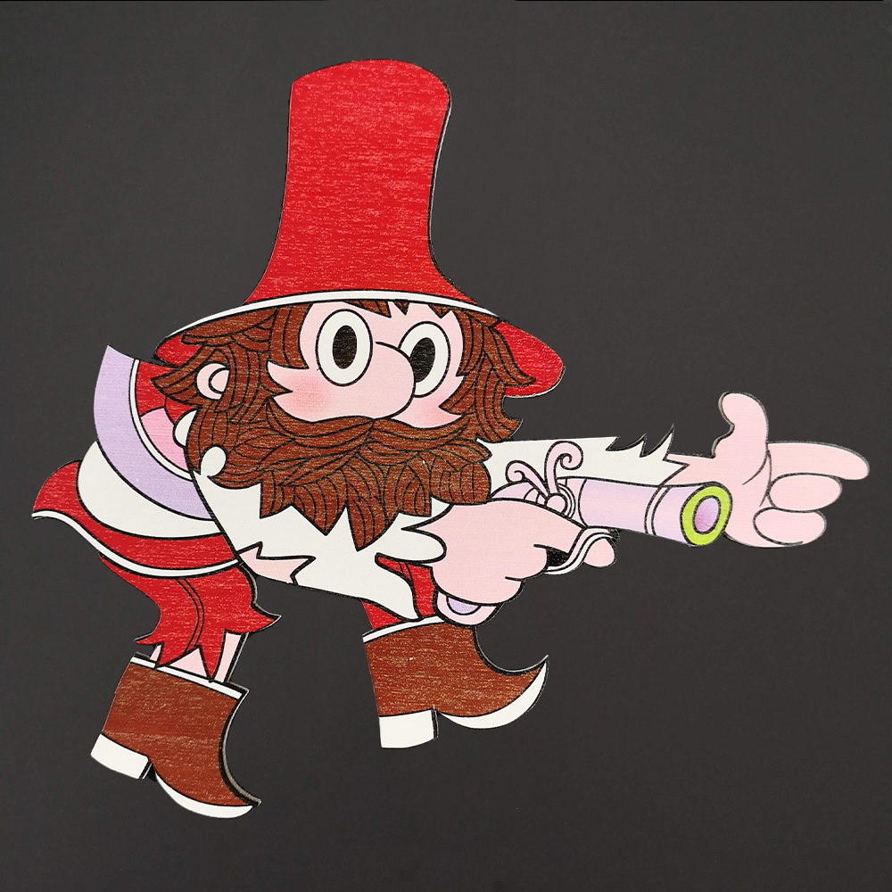 Dřevěný magnet Rumcajs 20 cm