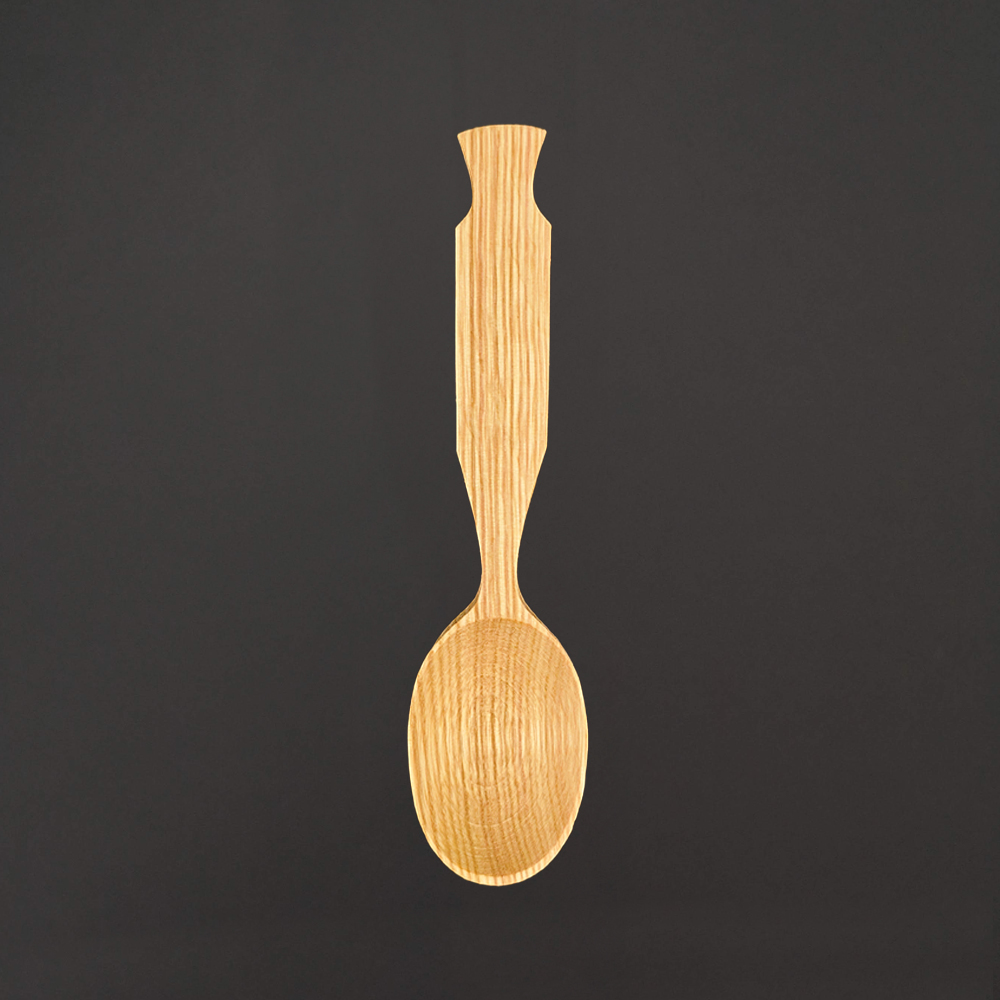 Dřevěná lžíce, masivní dřevo, délka 20 cm