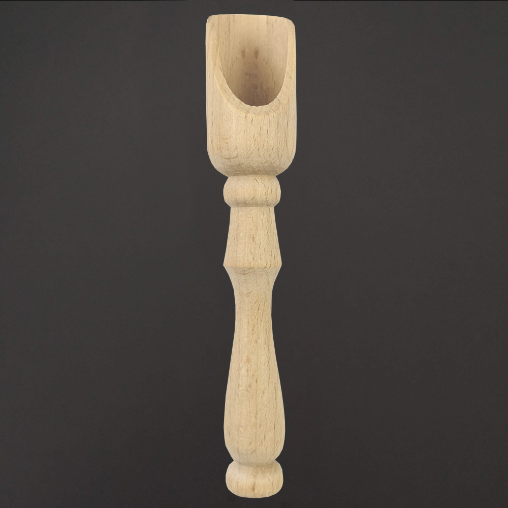 Dřevěná lopatka na koření, masivní dřevo,velikost 14 cm