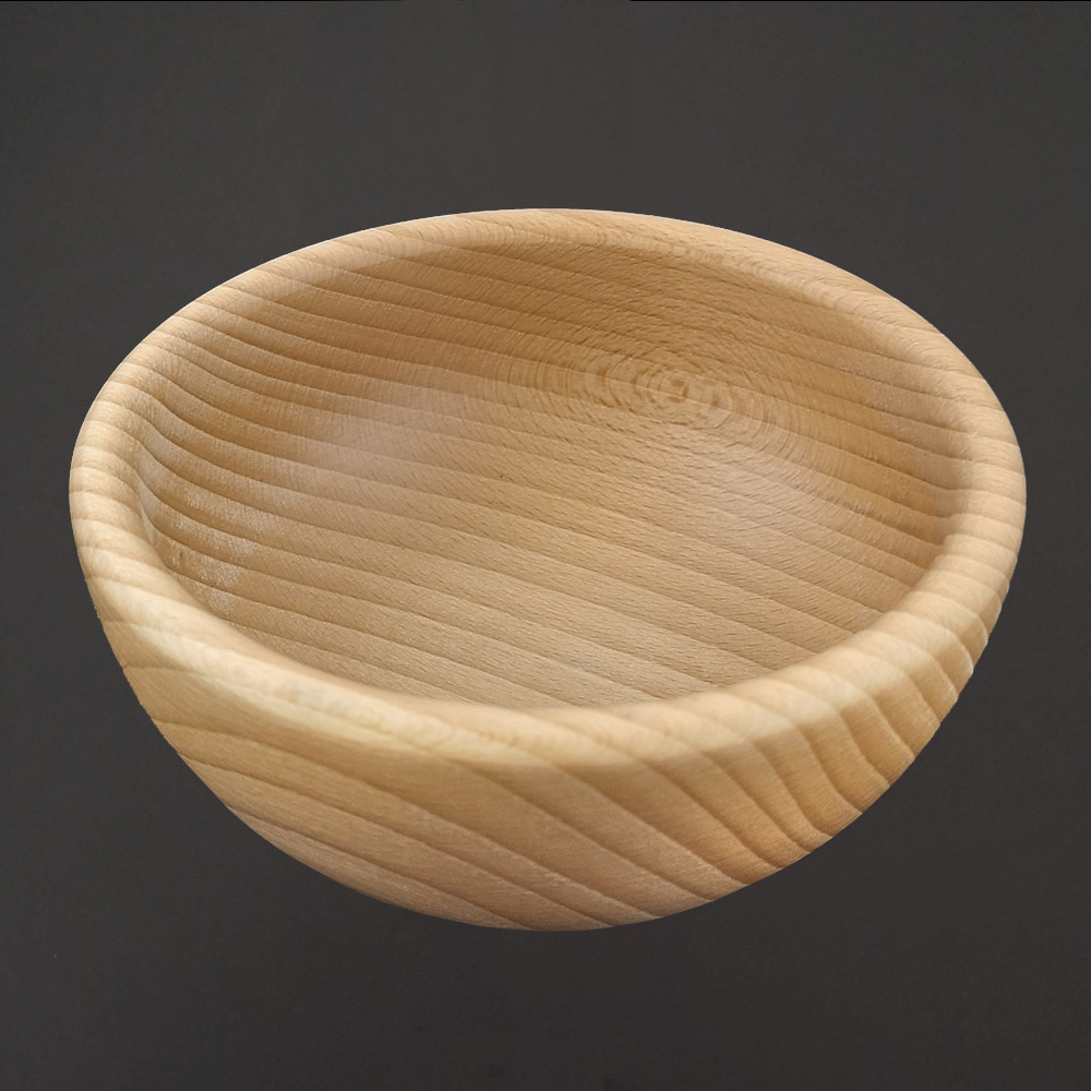 Dřevěná miska kulatá, masivní dřevo, 14 cm