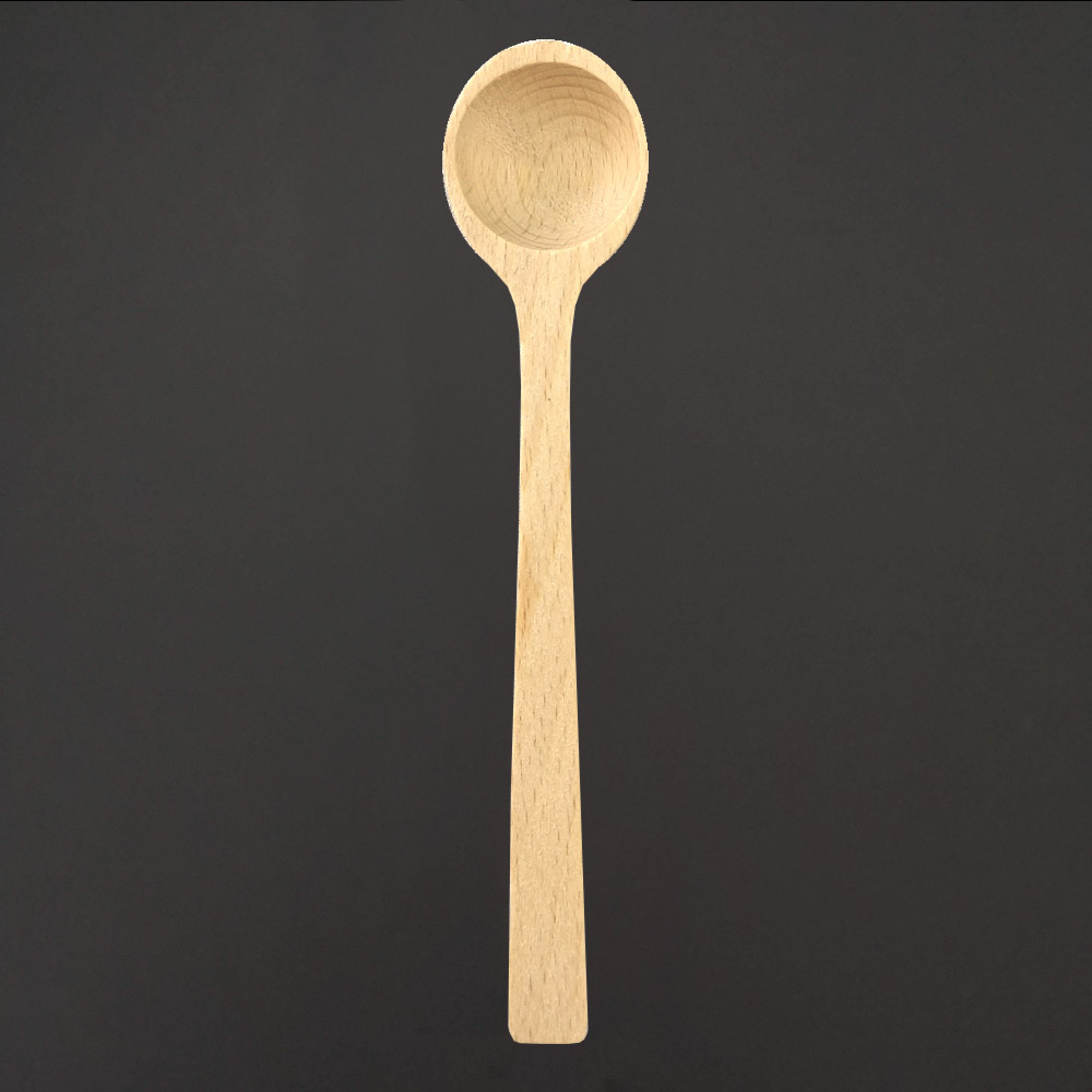 Dřevěná lžička, masivní dřevo, 14 cm