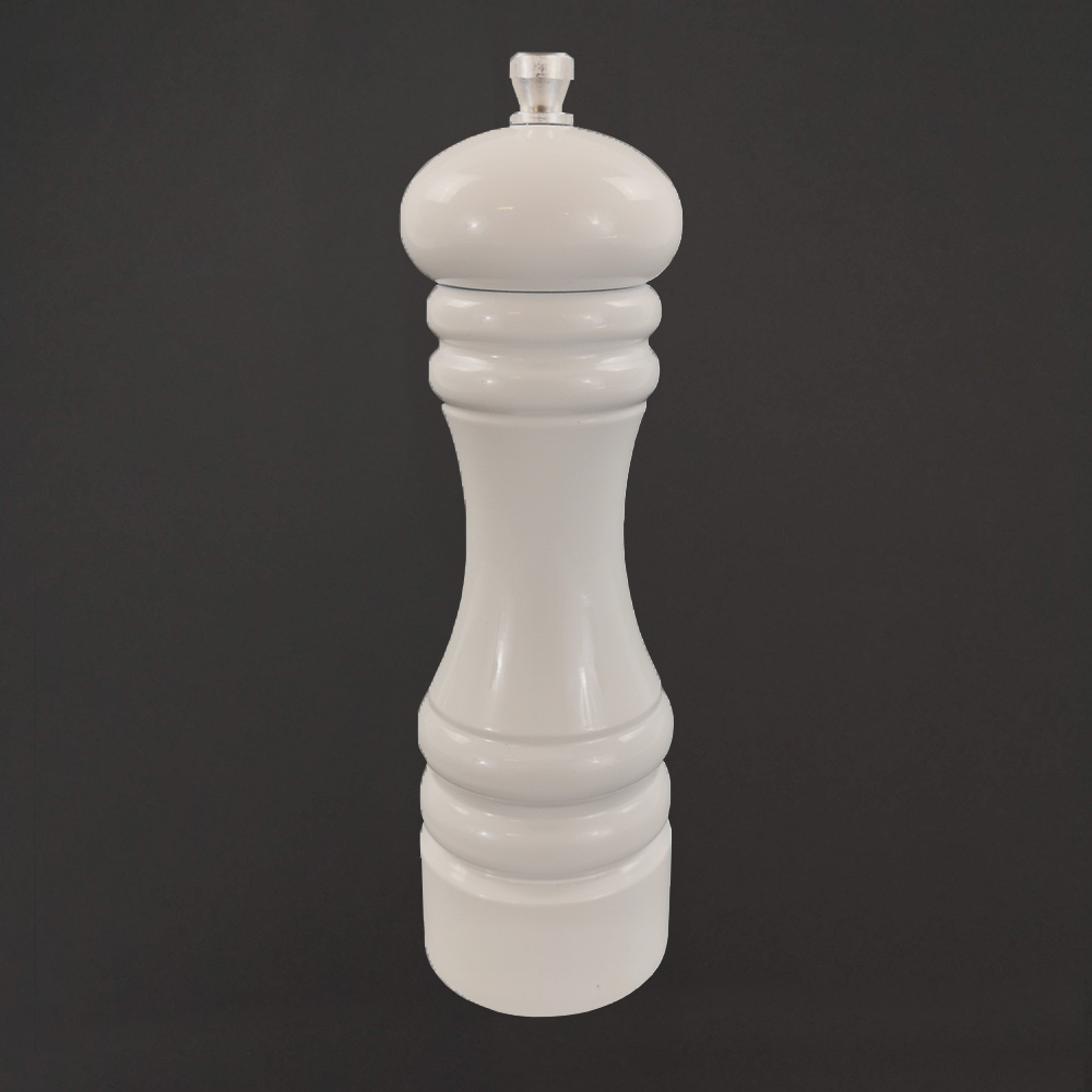 Dřevěný mlýnek na koření bílý, 18 cm