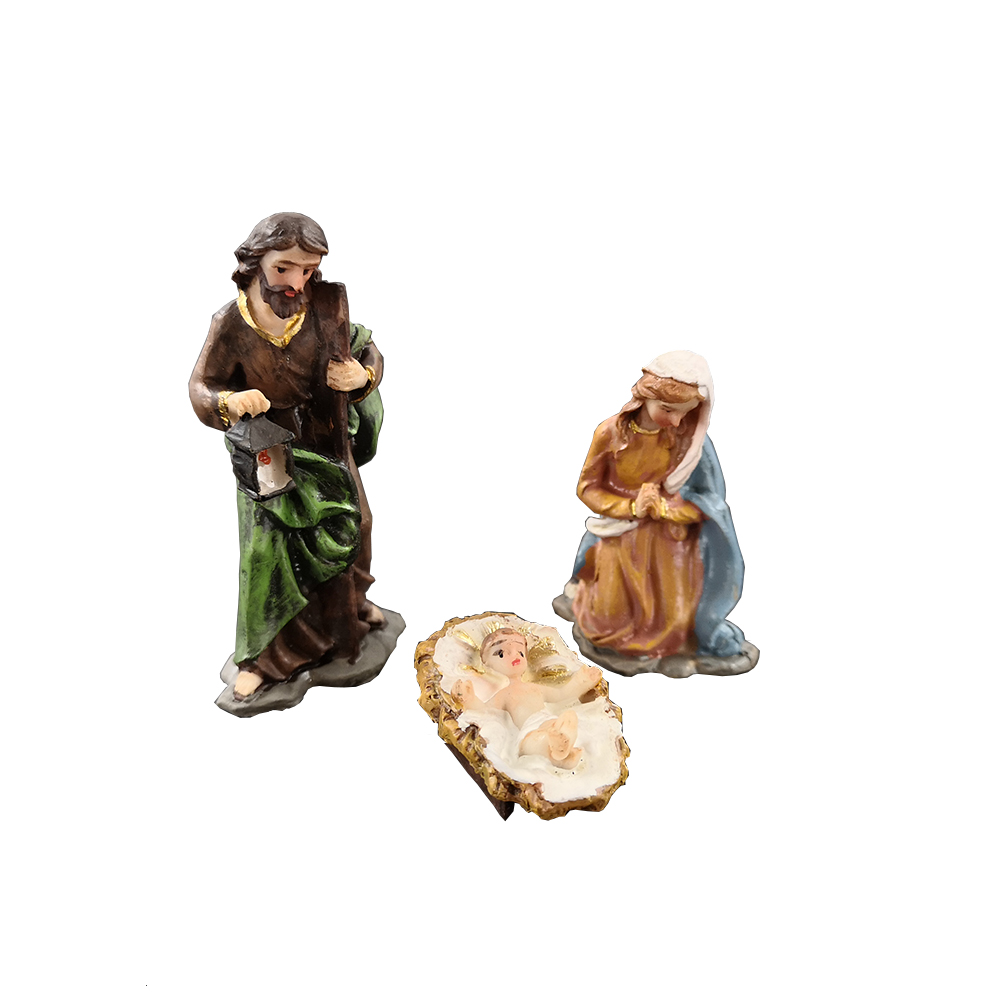 Figurky do betlémů - Svatá rodina 8 cm